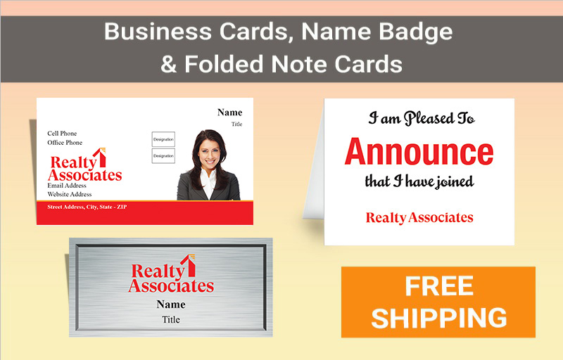 Realty Associates Real Estate BC Agent Package - Realty Associates approved vendor personalized business cards| BestPrintBuy.com