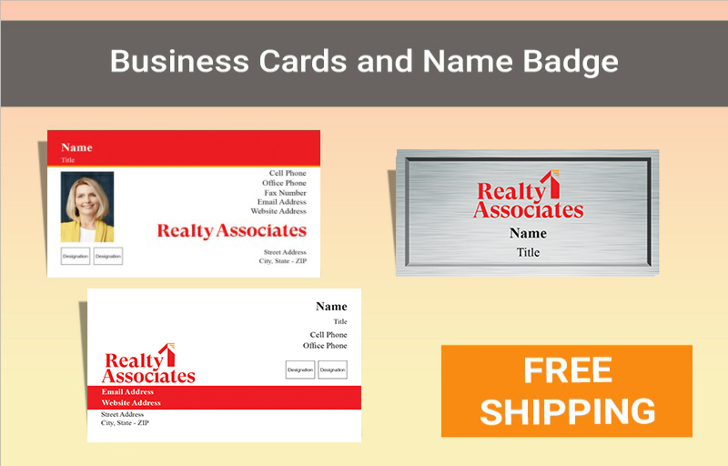 Realty Associates Real Estate Silver Agent Package - Realty Associates approved vendor personalized business cards, letterhead, envelopes and note cards | BestPrintBuy.com