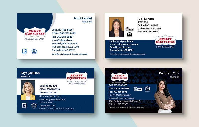 Realty Executives Real Estate Business Card Magnets - Realty Executives  magnets with photo and contact info | BestPrintBuy.com