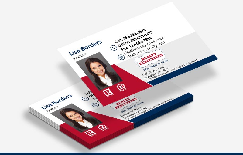 Realty Executives Real Estate Business Cards With Photo - Realty Executives  marketing materials | BestPrintBuy.com