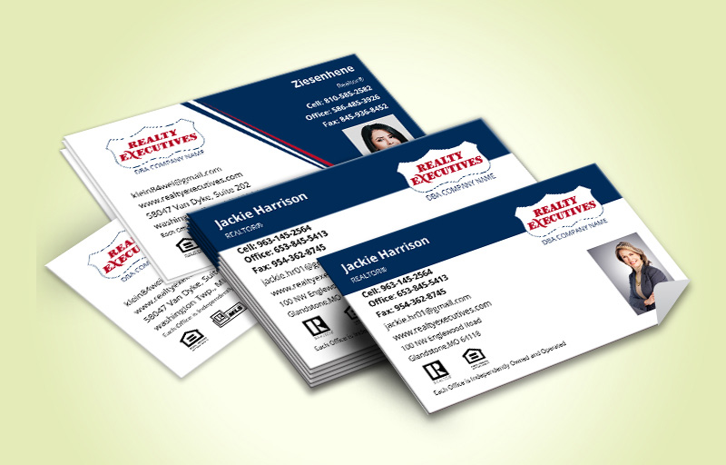 Realty Executives Real Estate Business Card Labels With Photo - Realty Executives  marketing materials | BestPrintBuy.com