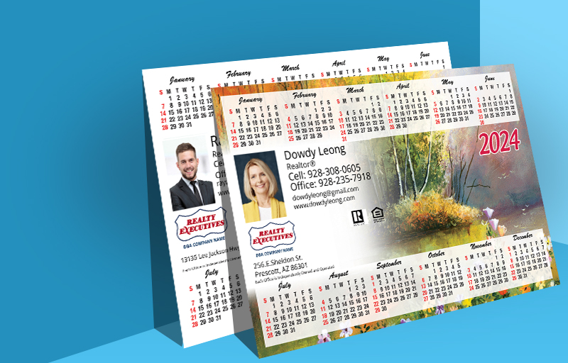 Realty Executives Real Estate Full Calendar Magnets - Horizontal - 5.5
