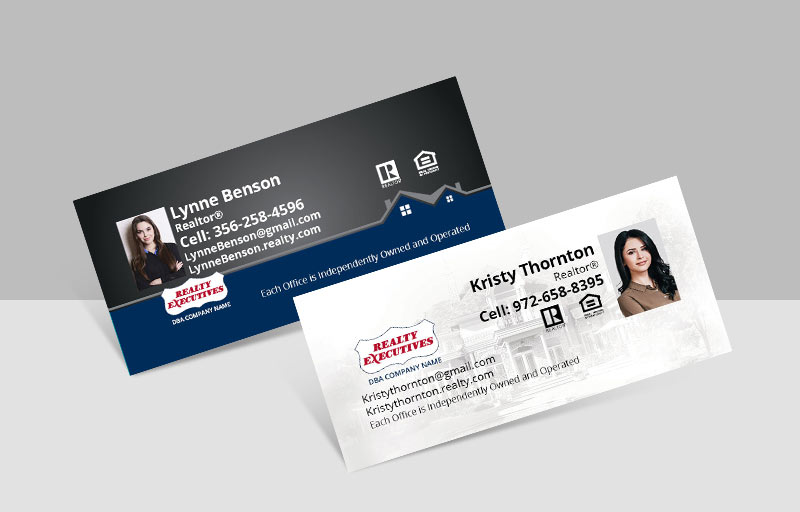 Realty Executives Real Estate Mini Business Cards - Unique Business Cards on 16 Pt Stock for Realtors | BestPrintBuy.com