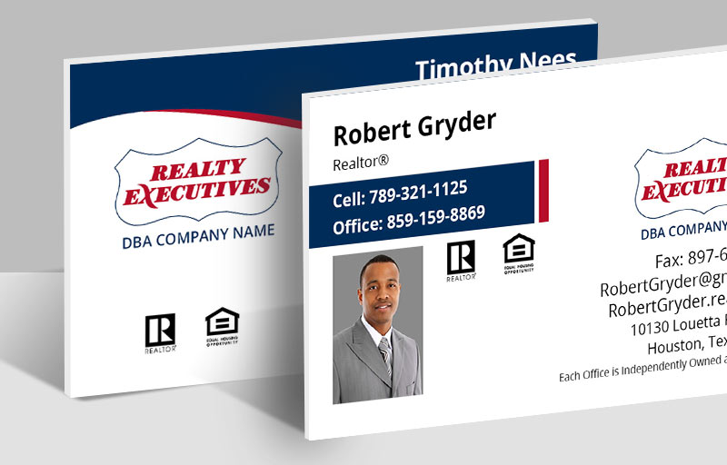 Realty Executives Real Estate Ultra Thick Business Cards - Thick Stock & Matte Finish Business Cards for Realtors | BestPrintBuy.com