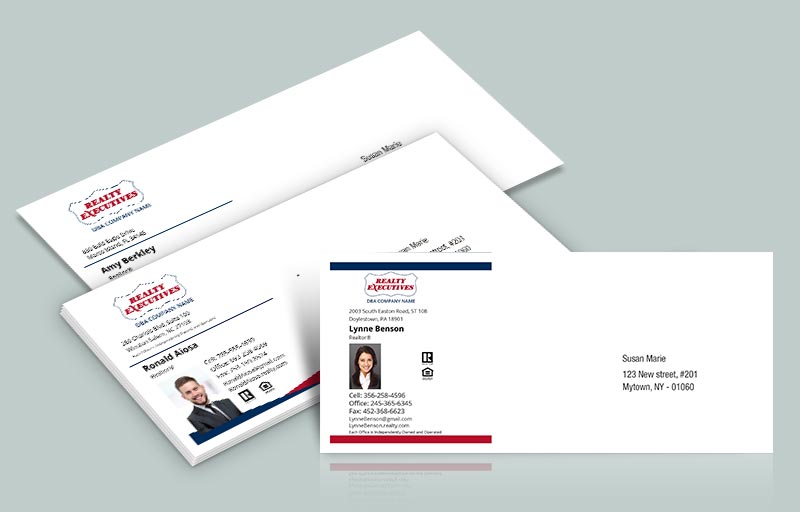 Realty Executives Real Estate #10 Envelopes - REI Approved Vendor Custom #10 Envelopes Stationery for Realtors | BestPrintBuy.com
