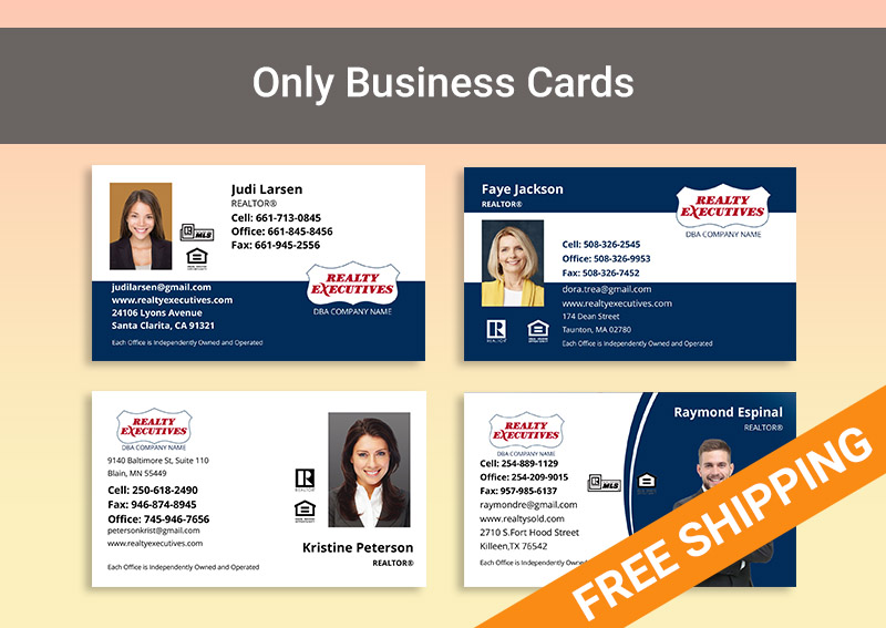realty-executives Real Estate Gold Agent Package -  personalized business cards, letterhead, envelopes and note cards | BestPrintBuy.com