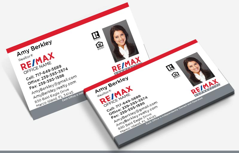 REMAX Real Estate Commercial Business Cards - KW Approved Vendor marketing materials | BestPrintBuy.com