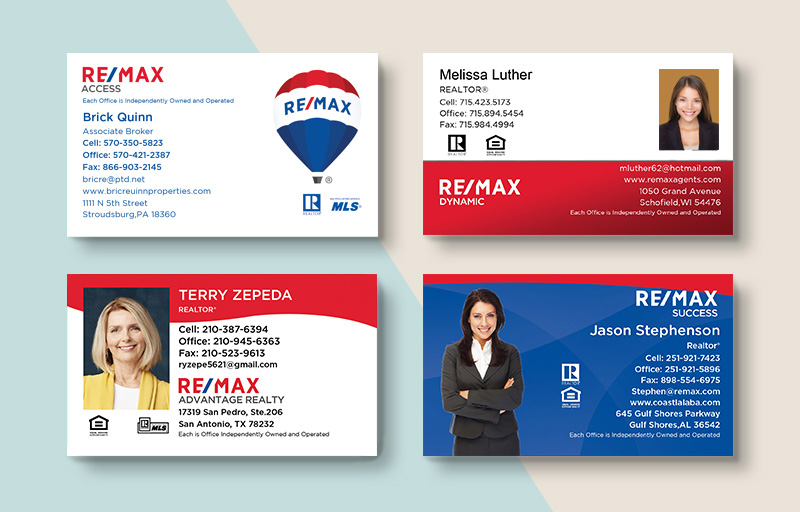 RE/MAX Real Estate Business Card Magnets - RE/MAX  magnets with photo and contact info | BestPrintBuy.com
