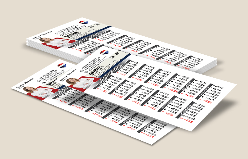 RE MAX Real Estate Business Card Calendar Magnets RE MAX Real Estate Business Card Calendar Magnets