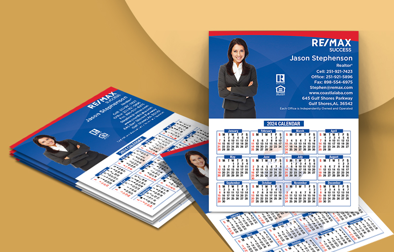 RE/MAX Real Estate Silhouette Mini Business Card Calendar Magnets - RE/MAX  personalized marketing materials | BestPrintBuy.com