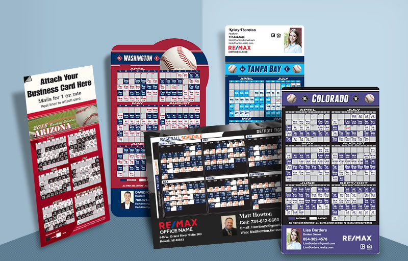 RE/MAX Real Estate Full Magnet Baseball Schedules - RE/MAX sports schedules | BestPrintBuy.com