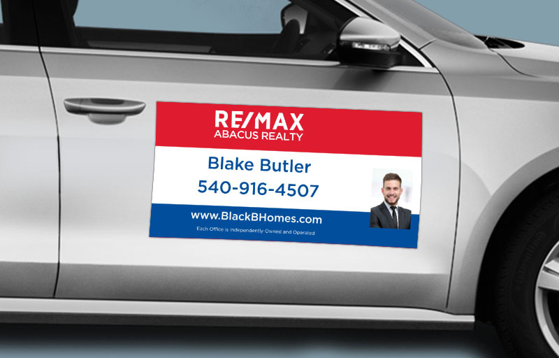 remax Real Estate 12 x 24 with Photo Car Magnets - KW approved vendor custom car magnets for realtors | BestPrintBuy.com