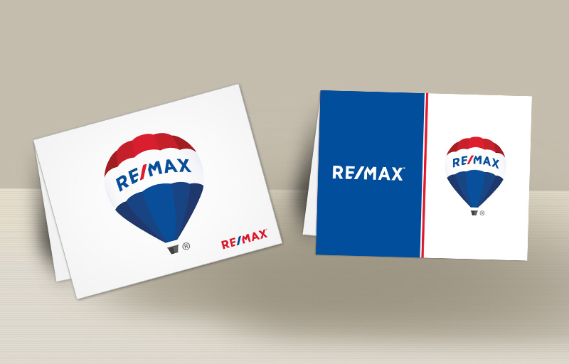 RE/MAX Real Estate Blank Folded Note Cards -  stationery | BestPrintBuy.com