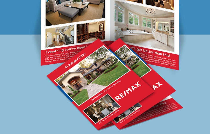 RE/MAX  Real Estate - Four sided flyers BestPrintBuy.com