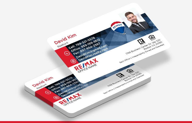 RE/MAX Real Estate Business Cards With Photo - RE/MAX  marketing materials | BestPrintBuy.com