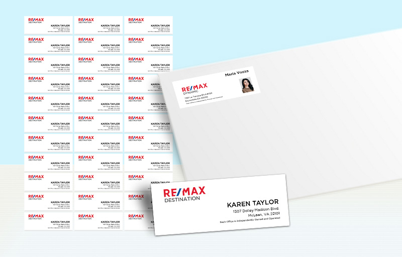 RE/MAX Real Estate Return Address Labels - RE/MAX  personalized mailing labels for envelopes | BestPrintBuy.com