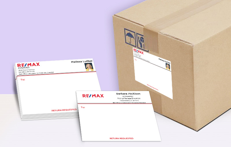RE/MAX Real Estate Shipping Labels - RE/MAX  personalized mailing labels | BestPrintBuy.com