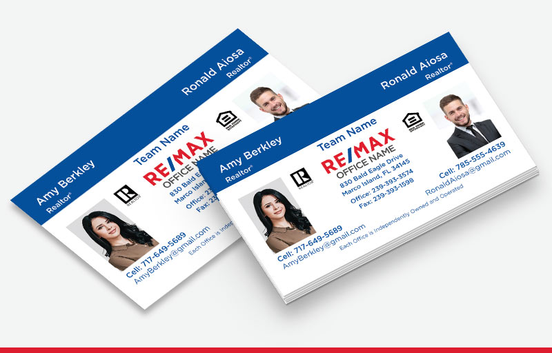 RE/MAX Real Estate Team Business Cards - RE/MAX marketing materials | BestPrintBuy.com
