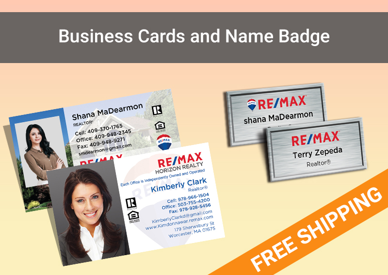 RE/MAX Real Estate Silver Agent Package - personalized business cards, letterhead, envelopes and note cards | BestPrintBuy.com