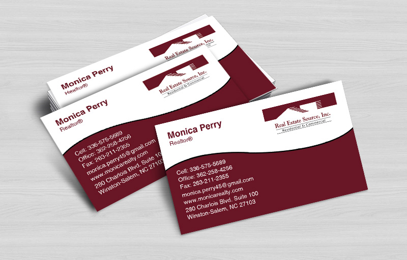 Real Estate Source Real Estate Business Cards Without Photo - Real Estate Source marketing materials | BestPrintBuy.com