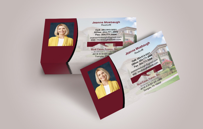Real Estate Source Real Estate Business Card Magnets With Photo - Real Estate Source personalized marketing materials | BestPrintBuy.com
