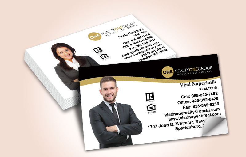 Realty One Group Real Estate Silhouette Business Card Labels - Realty One Group marketing materials | BestPrintBuy.com