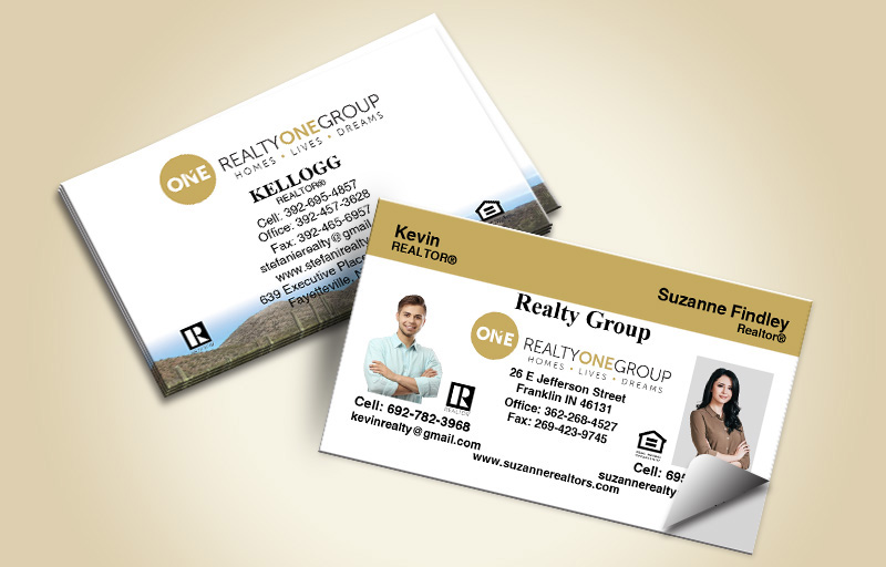 Realty One Group Real Estate Team Business Card Labels - Realty One Group marketing materials | BestPrintBuy.com