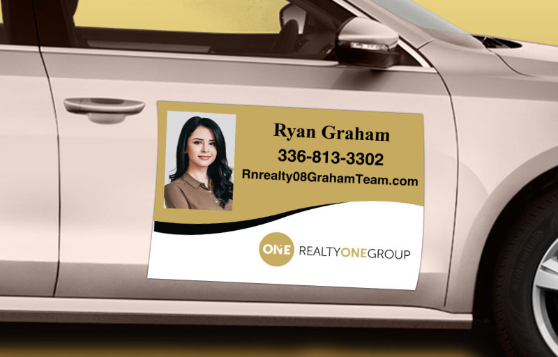 Realty One Group Real Estate 12 x 18 with Photo Car Magnets - Realty One Group  approved vendor custom car magnets for realtors | BestPrintBuy.com