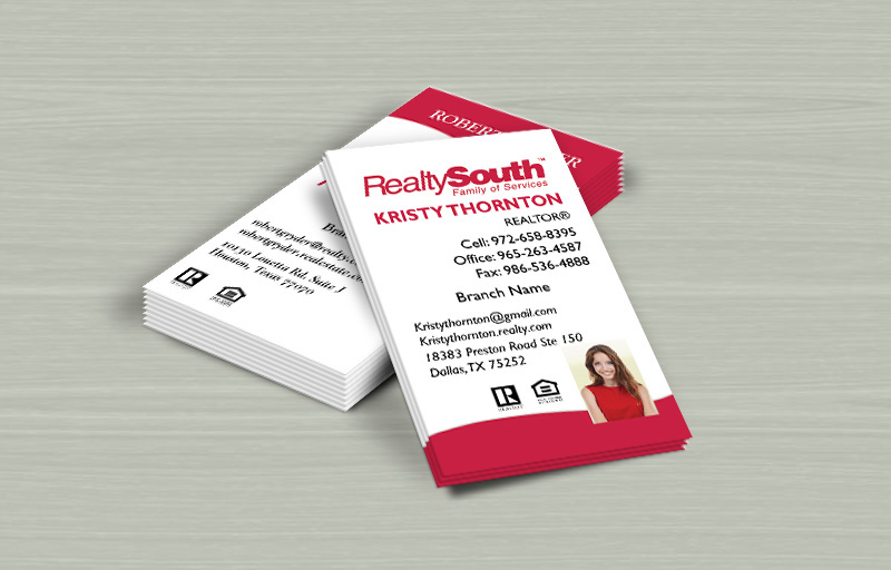 Realty South Real Estate Vertical Business Cards - Realty South marketing materials | BestPrintBuy.com