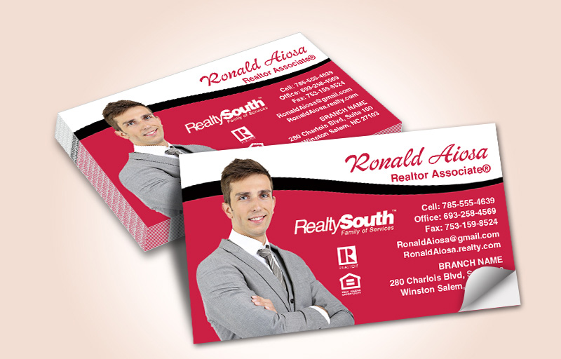 Realty South Real Estate Silhouette Business Card Labels - Realty South marketing materials | BestPrintBuy.com