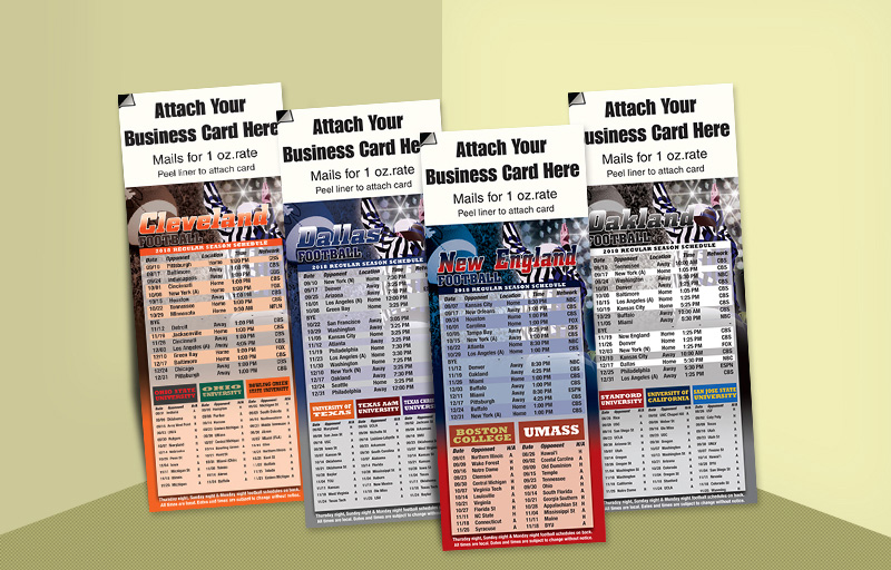 Realty World Real Estate Football Schedules - Realty World custom sports schedule magnets | BestPrintBuy.com