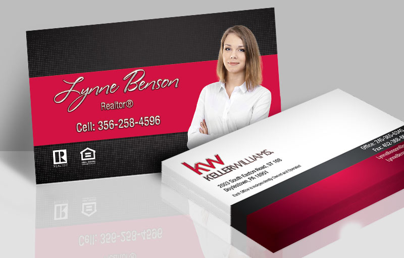 Keller Williams Real Estate Spot UV (Gloss) Raised Business Cards - KW Approved Vendor Luxury Raised Printing & Suede Stock Business Cards for Realtors | BestPrintBuy.com