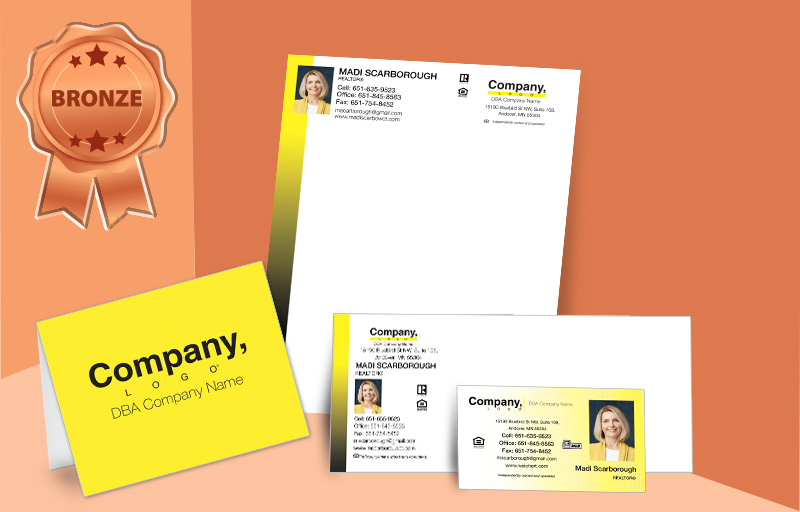 Weichert Real Estate Agent Bronze Package - Weichert  personalized business cards, letterhead, envelopes and note cards | BestPrintBuy.com