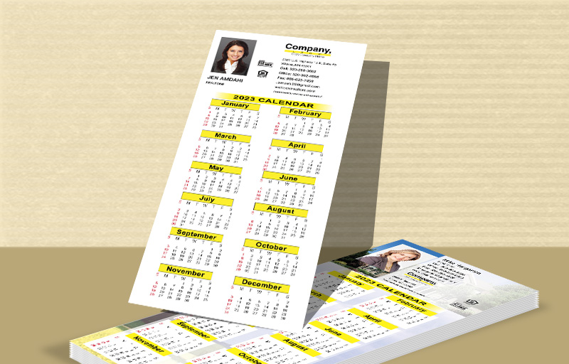 Weichert Real Estate Business Card Calendar Magnets - Weichert  2019 calendars with photo and contact info, 3.5” x 8.5” | BestPrintBuy.com