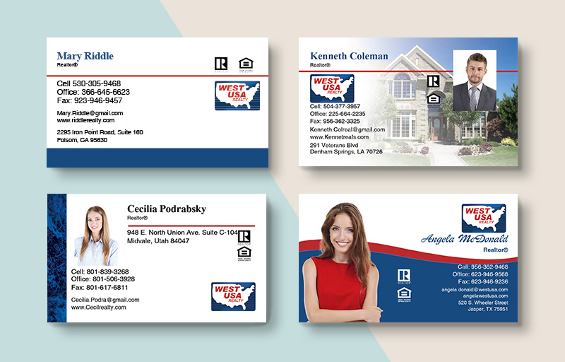 West USA Realty Real Estate Business Card Magnets - West USA Realty  magnets with photo and contact info | BestPrintBuy.com