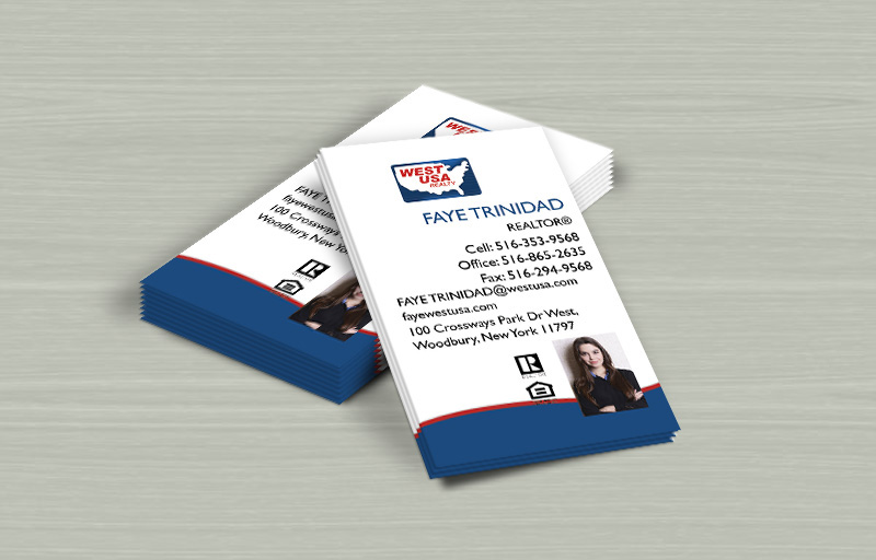 West USA Realty Real Estate Vertical Business Card Magnets - West USA Realty  personalized marketing materials | BestPrintBuy.com