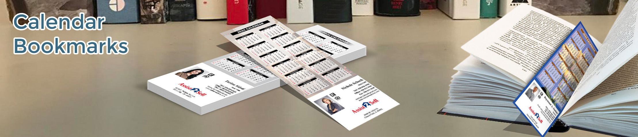 Assist2Sell Real Estate Calendar Bookmarks - Assist2Sell Real Estate  2019 calendars printed on book markers | BestPrintBuy.com