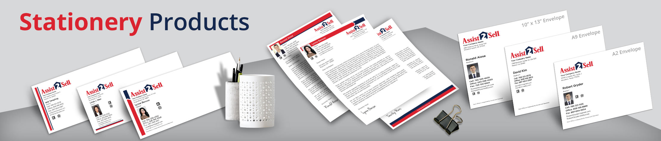 Assist2Sell Real Estate Stationery Products - Custom Letterhead & Envelopes Stationery Products for Realtors | BestPrintBuy.com