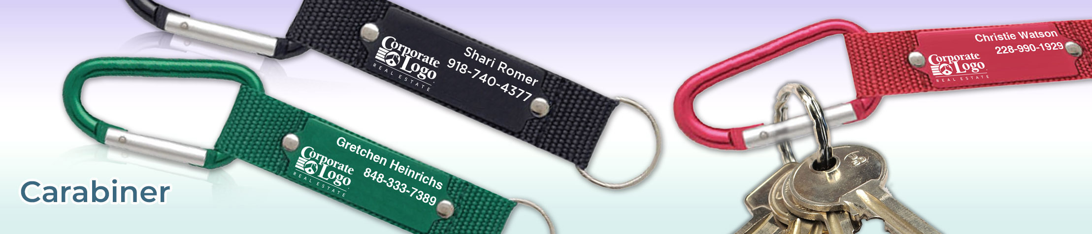 Better Homes and Gardens Real Estate Carabiner - BHGRE personalized realtor promotional products | BestPrintBuy.com