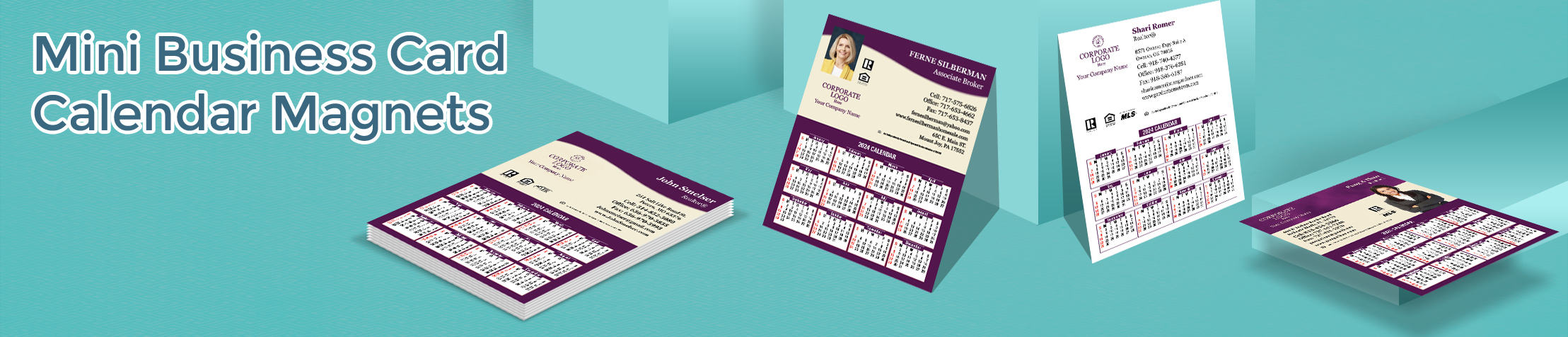 Berkshire Hathaway Real Estate Mini Business Card Calendar Magnets - Berkshire Hathaway 2019 calendars with photo and contact info, 3.5” by 4.25” | BestPrintBuy.com