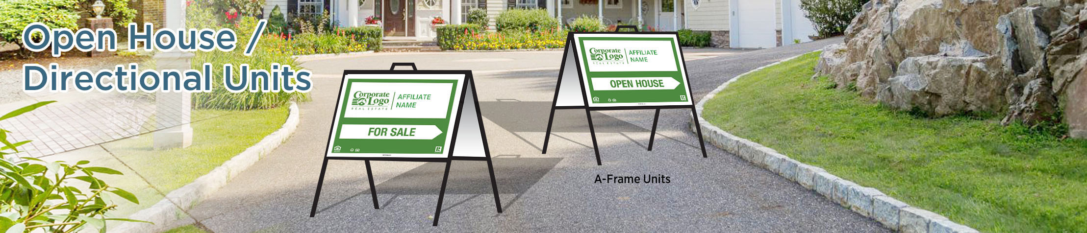 Better Homes and Gardens Real Estate Open House/Directional Units - Better Homes and Gardens directional real estate signs | BestPrintBuy.com