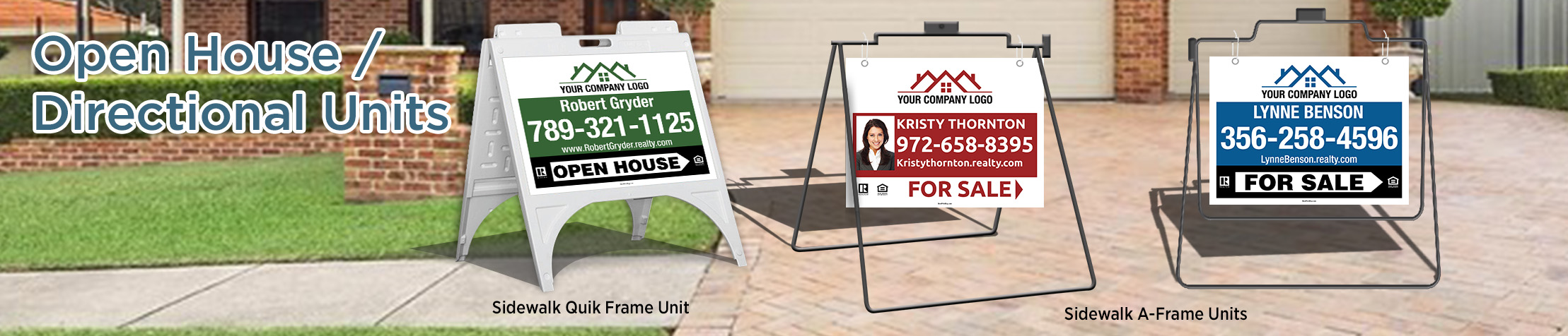 Independent Realtor Real Estate Open House/Directional Units - real estate Sidewalk A-Frame signs | BestPrintBuy.com