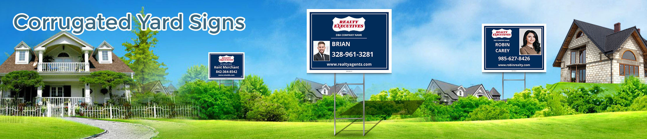 Realty Executives Real Estate Corrugated Yard Signs - Realty Executives real estate signs | BestPrintBuy.com