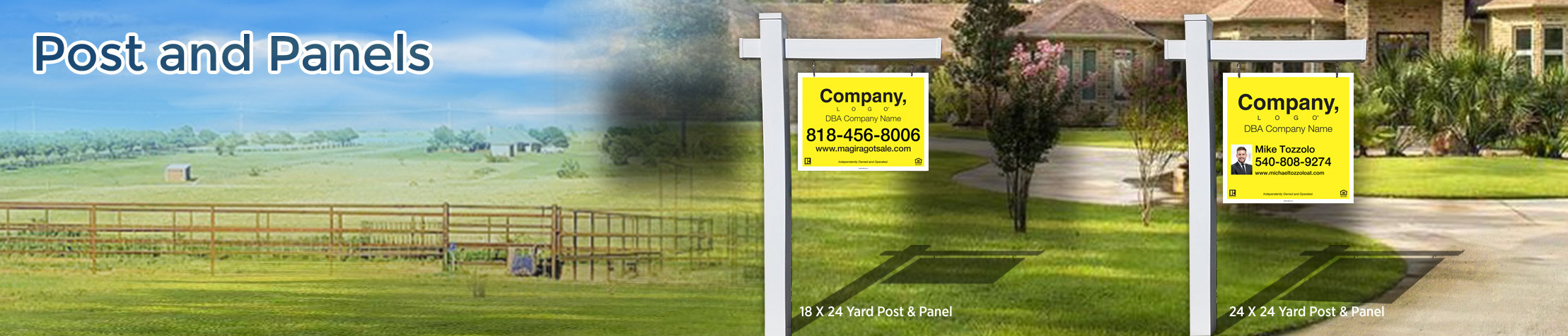 Weichert Real Estate H-Frame Single Rider Units - KW approved vendor real estate signs | BestPrintBuy.com