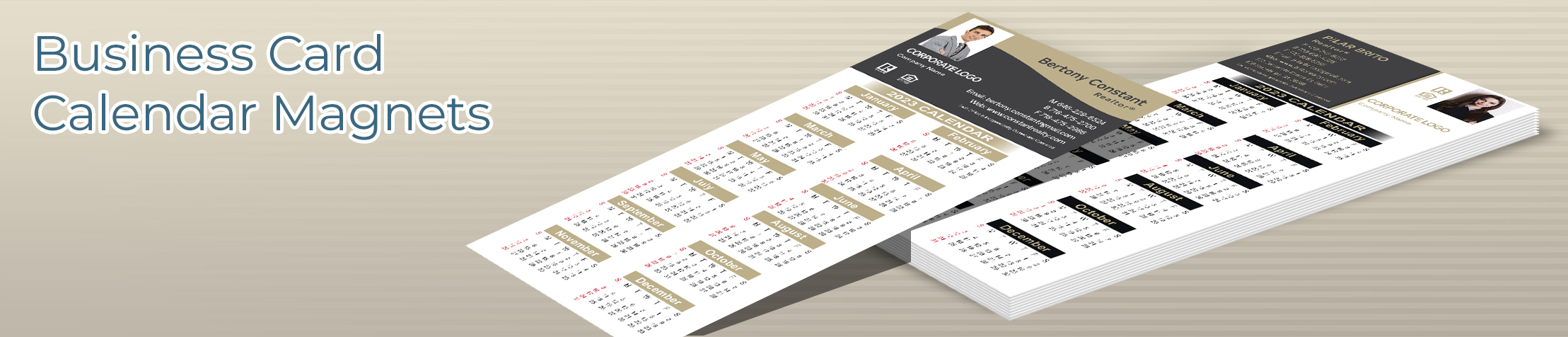 Century 21 Real Estate Business Card Calendar Magnets - Century 21  2019 calendars with photo and contact info | BestPrintBuy.com