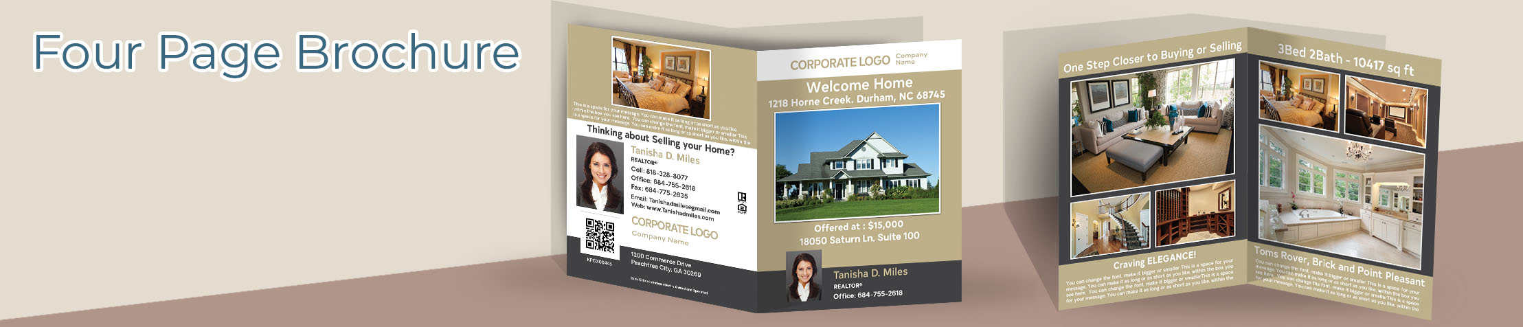 Century 21 Real Estate Flyers and Brochures - Century 21 four page brochure templates for open houses and marketing | BestPrintBuy.com