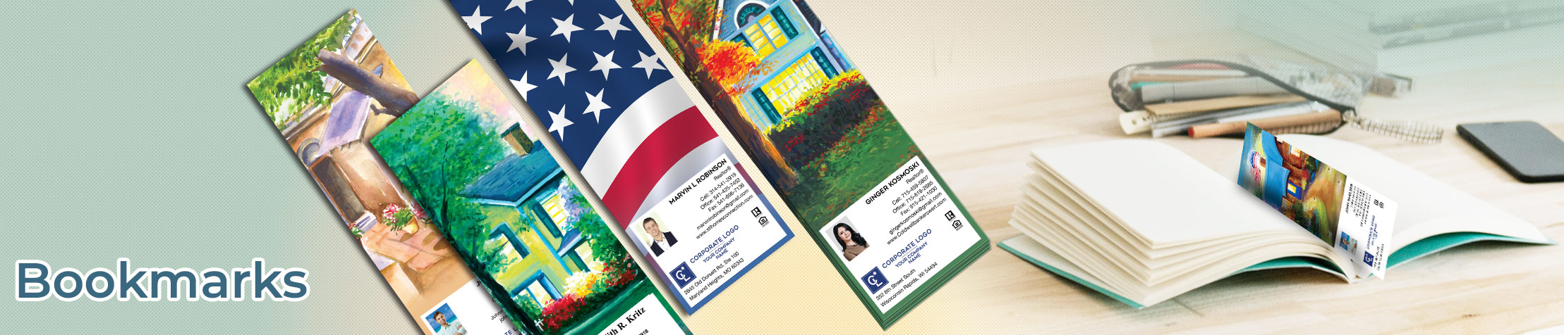 Coldwell Banker Real Estate Bookmarks - Coldwell Banker  custom realtor bookmarks | BestPrintBuy.com