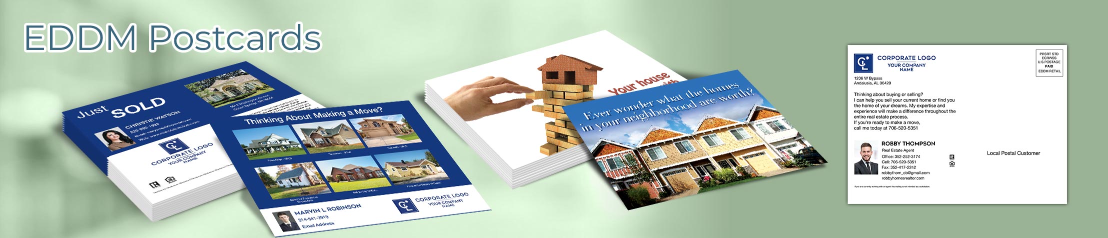 Coldwell Banker Real Estate EDDM Postcards - personalized Every Door Direct Mail Postcards | BestPrintBuy.com