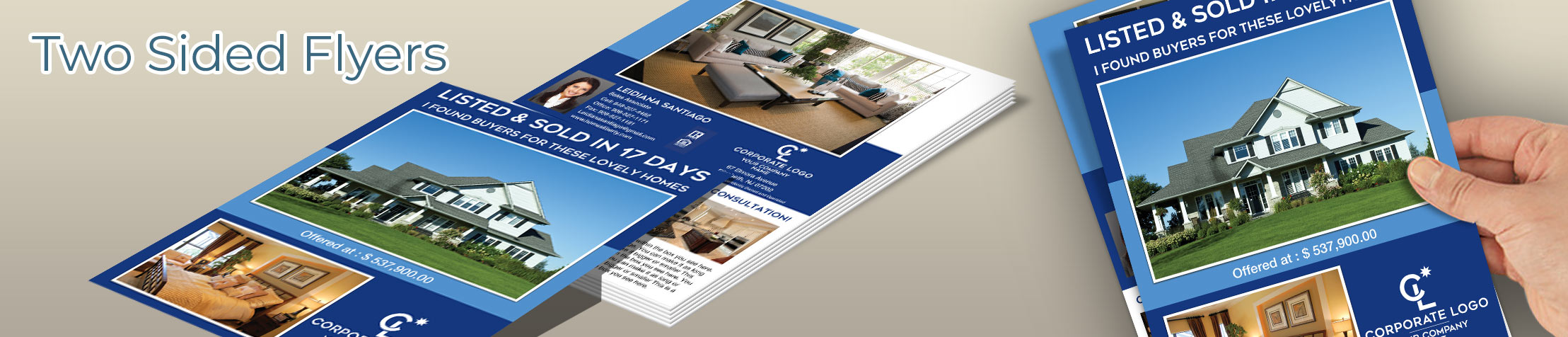 Coldwell Banker Real Estate Flyers and Brochures - Coldwell Banker two-sided flyer templates for open houses and marketing | BestPrintBuy.com