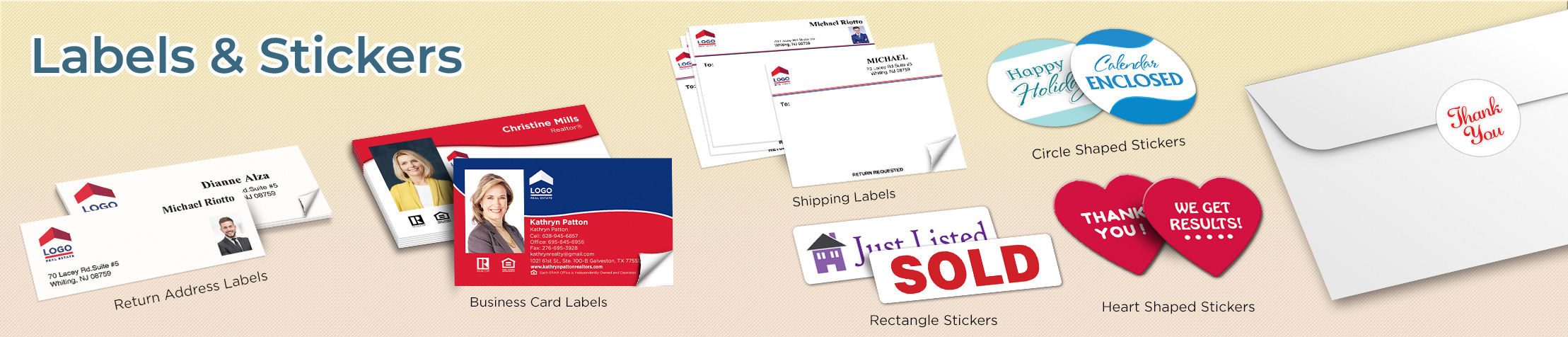 ERA Real Estate Labels and Stickers - ERA Real Estate business card labels, return address labels, shipping labels, and assorted stickers | BestPrintBuy.com